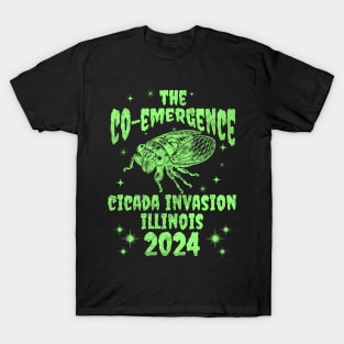 Illinois Cicada Invasion 2024 - Illinois Cicada Co-Emergence 2024 T-Shirt
